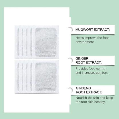 100% 🥉 Pure Sole Herbal & Gentle Ingredient Detox Foot Pads Buy 10 Get 10 Free (Pack of 20)