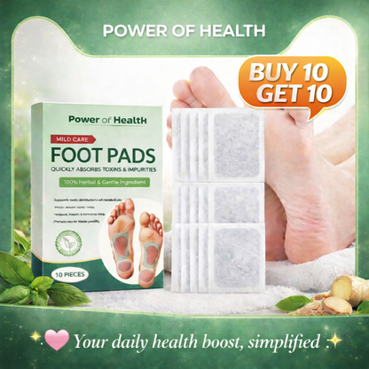 100% 🥉 Pure Sole Herbal & Gentle Ingredient Detox Foot Pads Buy 10 Get 10 Free (Pack of 20)